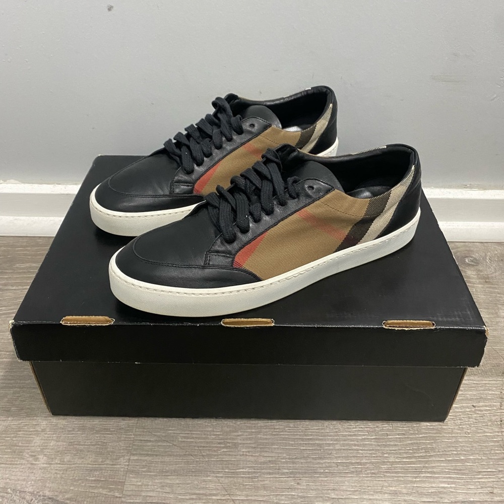 Burberry House Check and Leather Sneaker